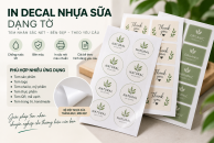 In Decal Nhựa Sữa