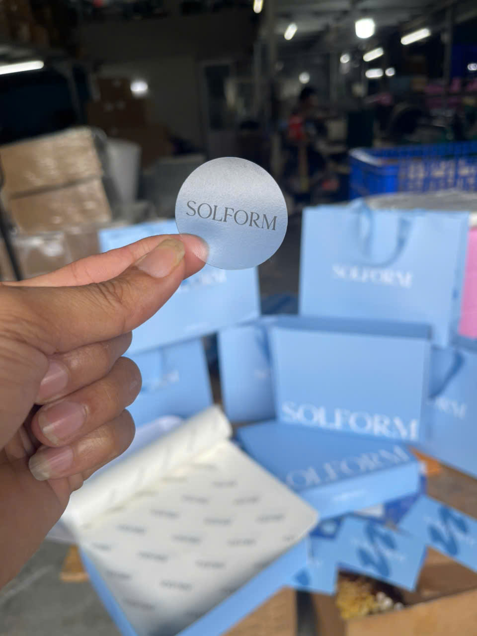 In Combo Túi Giấy Hộp Carton Sóng E Đựng Giày